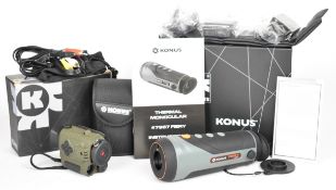 Two Konus monocular Konuspy-10 Digital Night Vision Monocular 7931 and Fiery Thermal Monocular 7957,