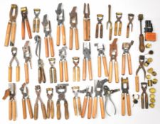 Thirty three pairs of Lee, Lyman and similar pistol, revolver and rifle bullet moulds including .
