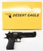 Cybergun Magnum Research Desert Eagle 6mm CO2 airsoft pistol with textured grips, multi-shot