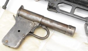 A large collection of air rifle and pistol parts and accessories including Webley Tracker,