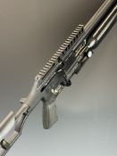 Kral Shadow .177 PCP air rifle with textured pistol grip, folding composite skeleton stock, two