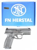 Cybergun FN Herstal 509 Civilian Black .177 CO2 air pistol with textured grip, fixed sights and