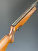 Weihrauch HW80 .22 air rifle with chequered semi-pistol grip, adjustable trigger and raised cheek