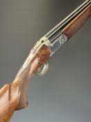 Classic Doubles Model 90 12 bore over under ejector shotgun with engraved locks, underside,