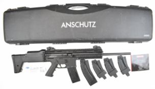 Anschutz MSR RX22 Black Hawk .22 semi-automatic assault style modern sporting rifle with textured