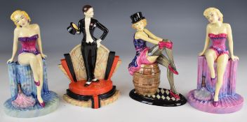 Four Kevin Francis figures comprising two Marilyn Monroe, Marlene Dietrich and Bloomsbury Bo, all