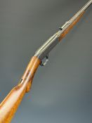 Browning .22 semi-automatic take-down rifle with semi-pistol grip, adjustable sights and 18.5 inch
