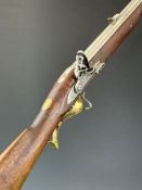 John Tanner muzzle loading flintlock Baker rifle with lock stamped 'Tower' and with crown over '