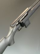 ISSC SPA .17 HMR straight-pull rifle with composite stock, textured semi-pistol grip, multi-shot