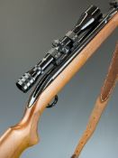 BSA Centenary limited edition .22 under-lever air rifle with barrel engraved 'BSA Piled Arms