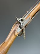Enfield pattern 3-band .58 muzzle loading percussion hammer action gun with crown over 'V.R'