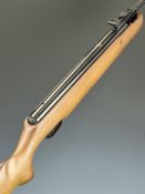 SMK SMK B19 .22 air rifle with semi-pistol grip, raised cheek piece and adjustable sights, serial