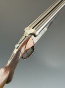 James Gregson of Blackburn 12 bore side by side shotgun with named and engraved locks, engraved
