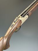 Webley & Scott 912 12 bore over and under ejector shotgun with named action and underside, chequered