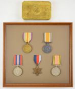 WW1 and WW2 medals comprising Great War and 1914-18 Medals named to WR-322736 Spr J.R. Gillman Royal