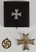 WW2 Nazi Germany / Third Reich War Merit Cross 1st Class (Kriegsverdienstkreuz) without swords,