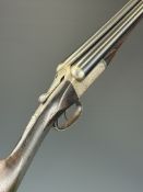 Henry Atkin 12 bore side by side ejector shotgun with named and engraved locks, engraved