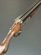 WW Greener Empire 12 bore side by side shotgun with side safety, named and border engraved locks,