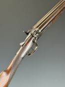 Patstone & Son of Southampton .410 side by side hammer action shotgun with named and engraved locks,