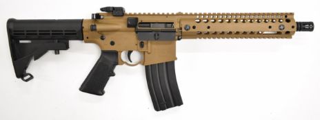 Crosman Semi Auto R1 .177  CO2 air rifle with textured pistol grip, composite tactical stock,