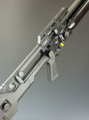 Reximex IXIA .177 PCP carbine air rifle with textured pistol grip, composite skeleton stock, one
