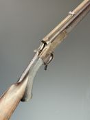 John Dickson & Son .360 No.5 or .380 hammer action rook & rabbit rifle with push-forwards