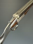 Alex Martin of Glasgow, Edinburgh and Aberdeen 12 bore side by side ejector shotgun with border