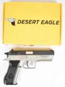 Magnum Research Baby Desert Eagle Dual Tone .177 CO2 air pistol with monogrammed and textured grips,