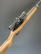 Ruger Model 10/22 .22 semi-automatic rifle with semi-pistol grip, adjustable sights, SMK 4x32