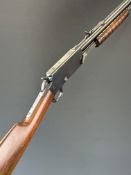Marlin No. 27-S .25 pump-action take-down rifle with adjustable sights, top plate stamped 'Marlin