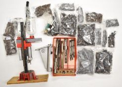 A collection of re-loading and gunsmith equipment including a Pacific DL-105 press, 10 bore re-