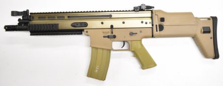 FN Scar BIM4 Series SC-01 6mm electric airsoft rifle, NVSN, in original box with accessories and