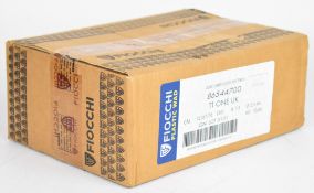 Two hundred and fifty 12 bore Fiocchi TT One UK 28g 7.5 shot shotgun cartridges, sealed in