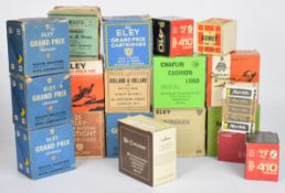 Over 400 12 bore, 14 bore, 20 bore, 16 bore and .410 shotgun cartridges including Gallyon & Sons