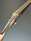 J&W Tolley 16 bore side by side ejector shotgun with named and border engraved locks, border