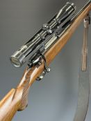 Heym .308 bolt-action rifle with chequered semi-pistol grip and forend, Vero Vellini sling,