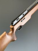 BSA Super Ten .22 PCP air rifle with chequered semi-pistol grip, raised cheek piece and adjustable