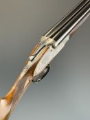 Holland & Holland 16 bore side by side sidelock ejector shotgun with fine scrolling engraving to the