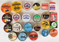 Twenty three part filled tins of air rifle or air pistol pellets including Logun Penetrator,