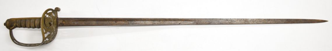 Henry Wilkinson, Pall Mall, London, 1845/54 pattern Royal Engineers sword, with etched 82.5cm
