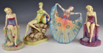 Four Kevin Francis figures comprising two Marilyn Monroe, Beach Belle and Lo La Palooza, all boxed