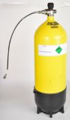 Approximately 15 litre 19.5kg compressed air bottle suitable for re-filling PCP air rifles, with