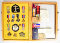 WW1 and WW2 medals comprising 1939-45 Star, France and Germany Star, two Defence Medals, two 1939-45