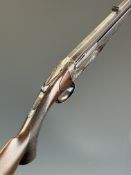 Holland & Holland .250/297 rook rifle with named and engraved action, engraved underside, trigger