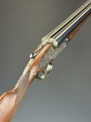 AYA No 2 12 bore side by side sidelock ejector shotgun with named and engraved hand detachable