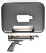 Crosman Model 6-2240 .22 CO2  bolt-action air pistol with textured composite grips and adjustable