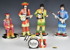 Lorna Bailey limited edition of 100 set of Sgt Pepper style Beatles figures comprising John, Paul,