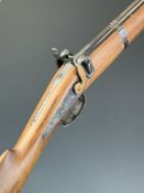 Beretta 12 bore over and under muzzle loading percussion hammer action shotgun with engraved