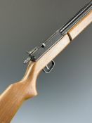 Sharp Innova Japanese .22 under lever air rifle with semi-pistol grip and adjustable sights,