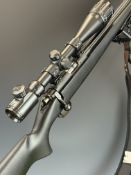 CZ 452-2E ZKM .22 bolt-action rifle with composite stock, semi-pistol grip, multi-shot magazine,